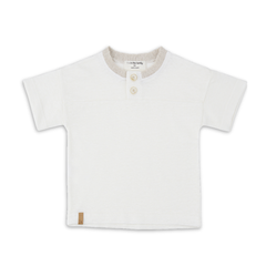 1+ in the family Off White Short Sleeve T Shirt Soft Cotton Kids Top