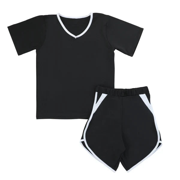 Miss Mini Onyx Top & Bottom Shorts Set