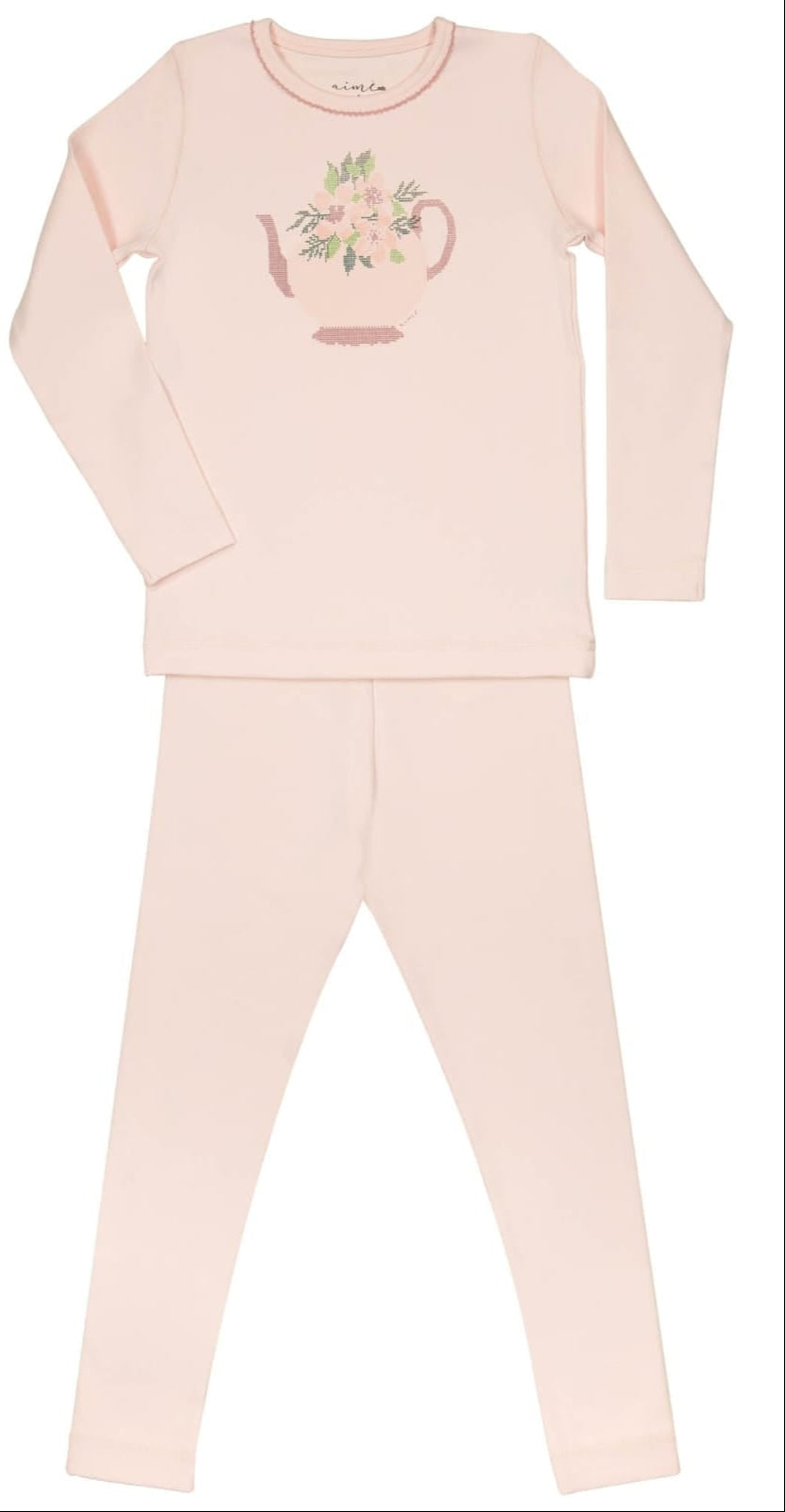 Aime GirlsTeapot Print Pajama