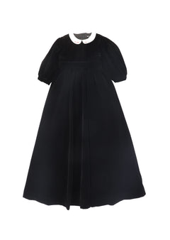 Francesca Guiliano - Velvet Embroidered Collar Gown