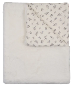 Peluche Bebe Blossom Lux Fur Blanket Powder