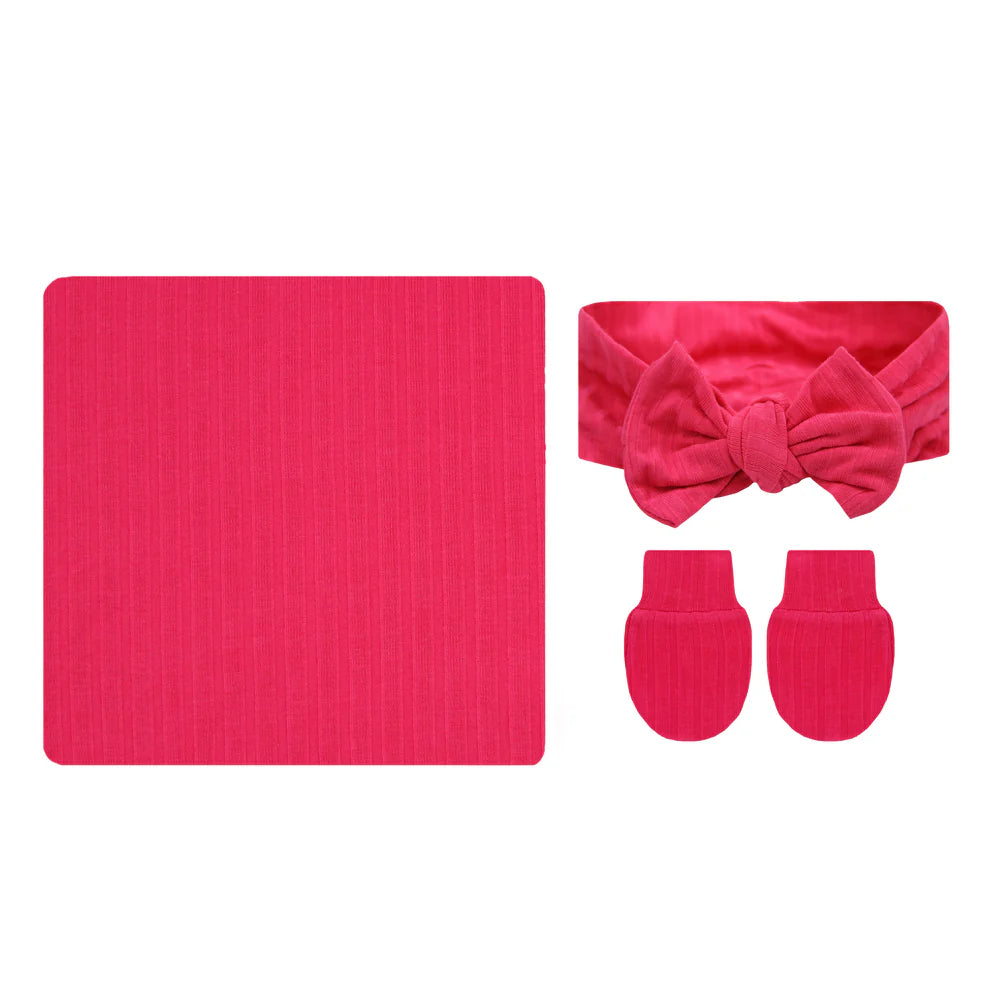 Lou Lou Barbie Ribbed Newborn Headband Bundle