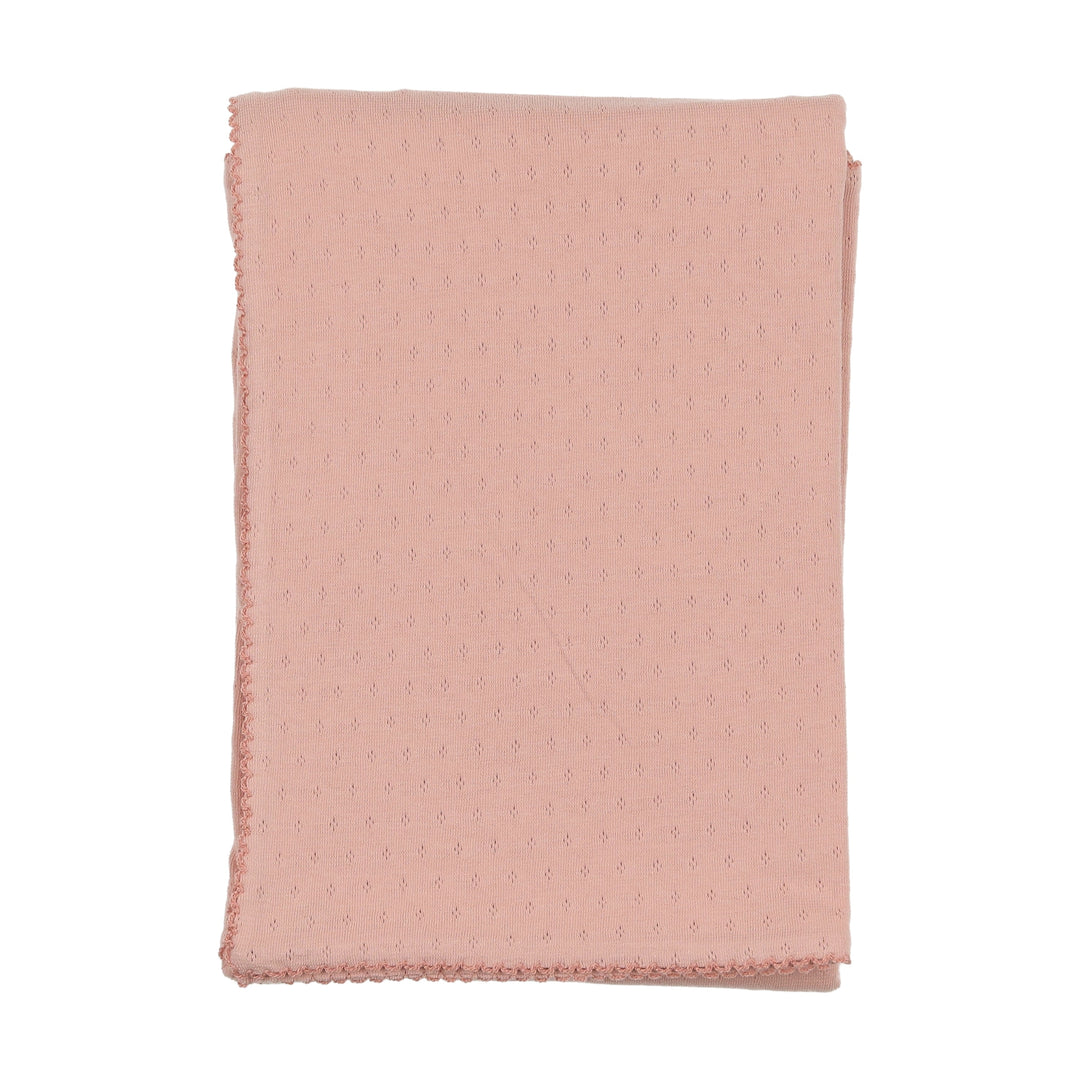 Bee & Dee Rose Perfect Pointelle Blanket