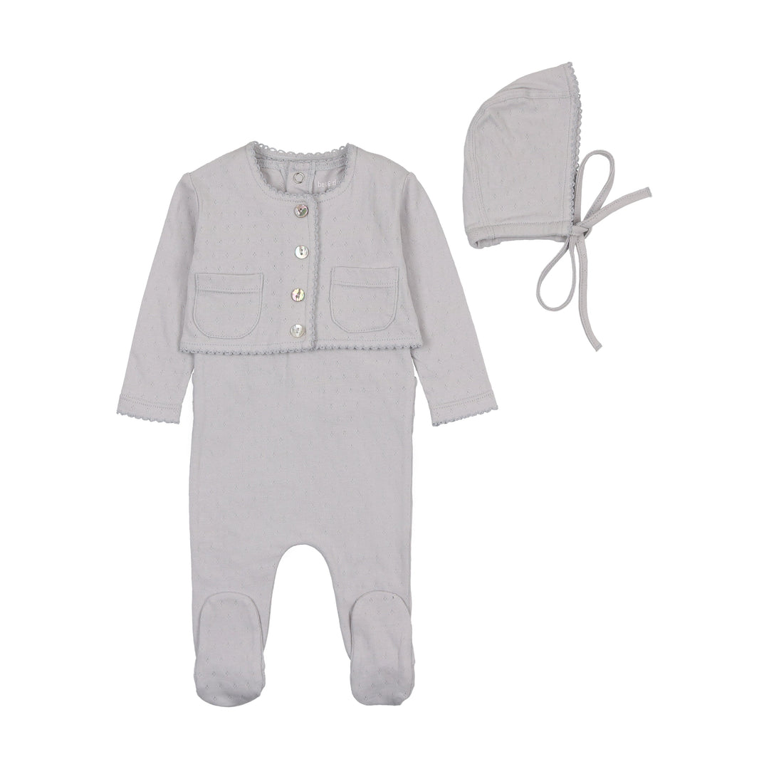 Bee & Dee London Fog Perfect Pointelle Outfit