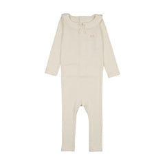 Ann of Nan Pink Emb Footie with Collar