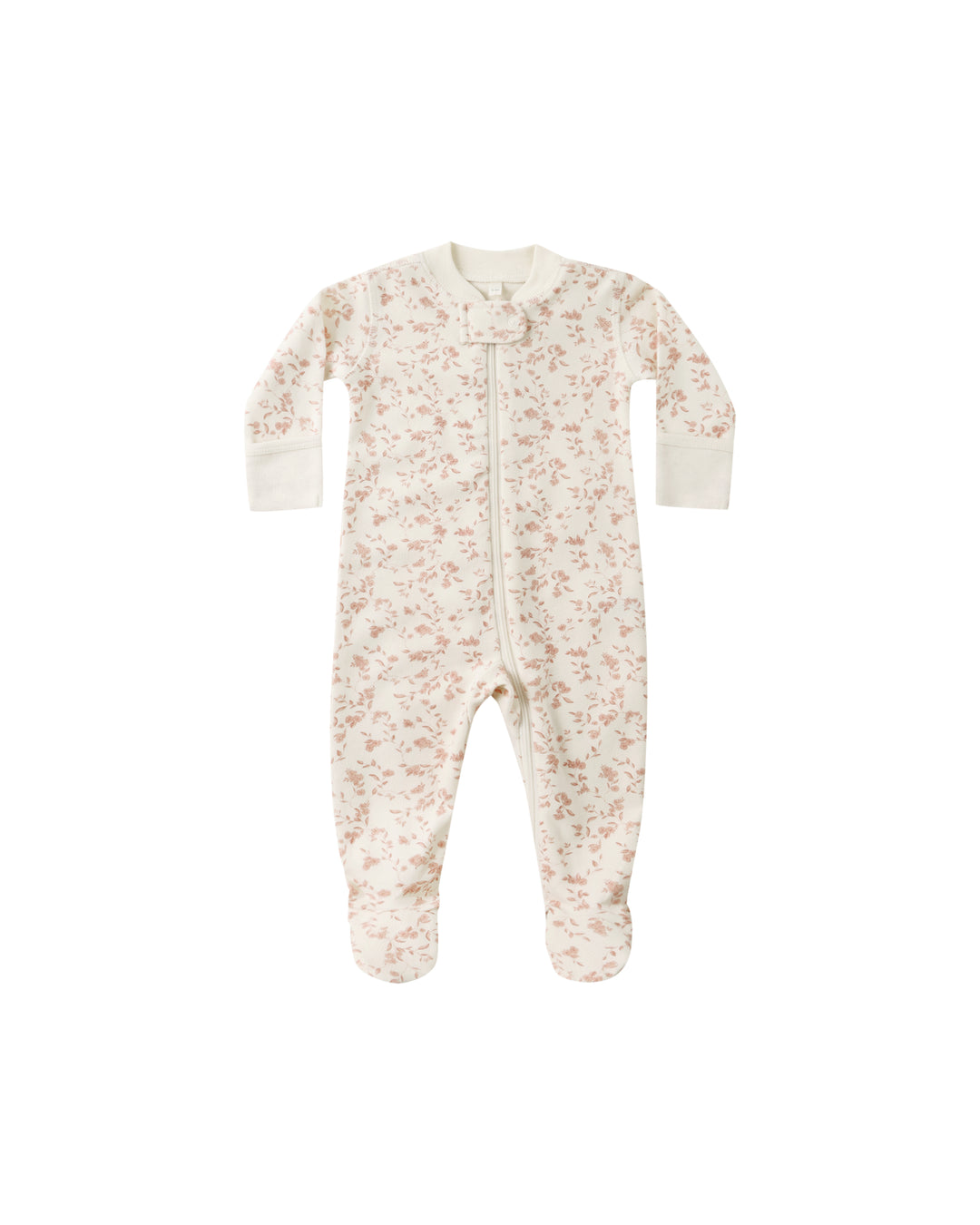 Quincy Mae French Garden Zip Footie