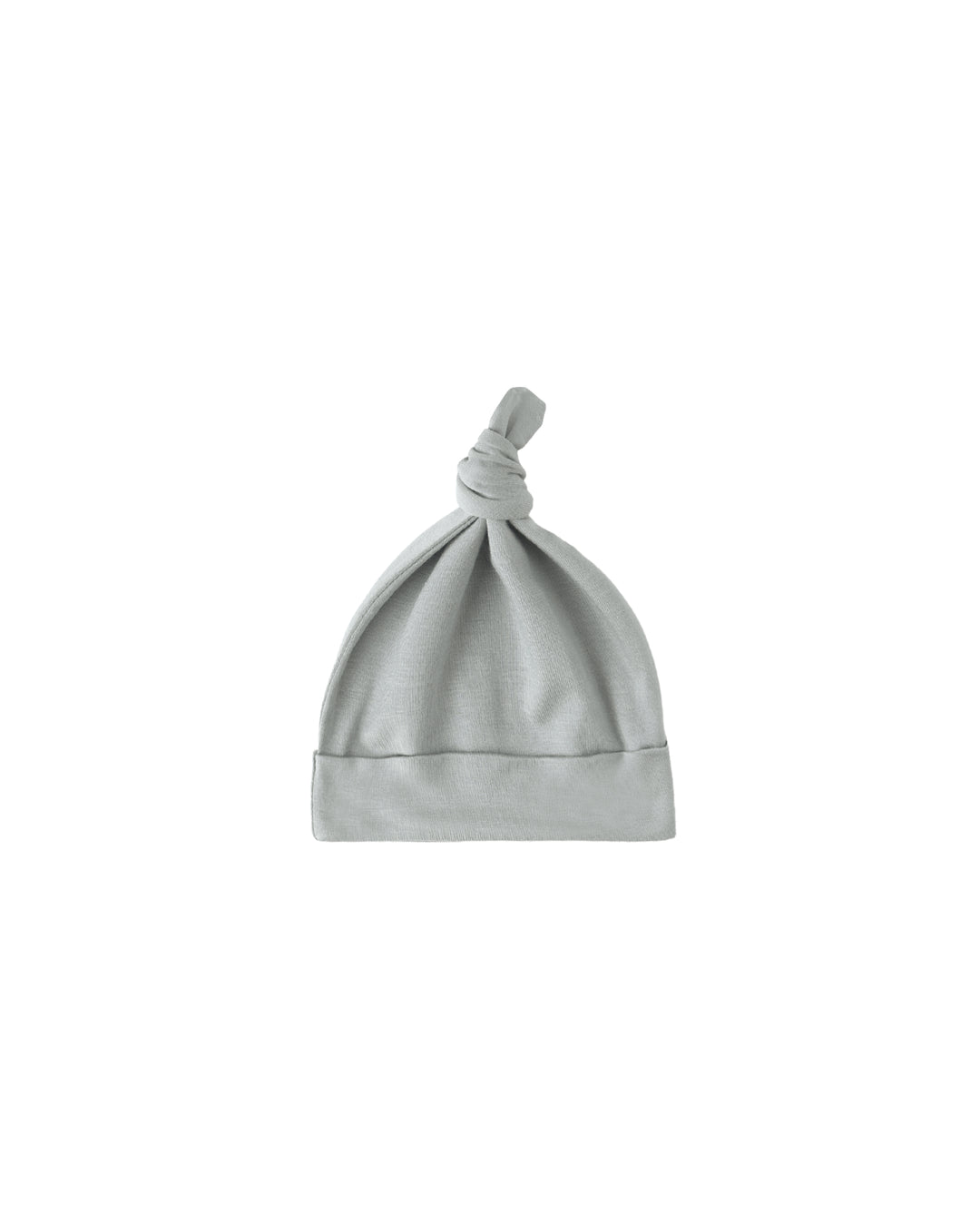 Quincy Mae Steel Blue Knotted Baby Hat