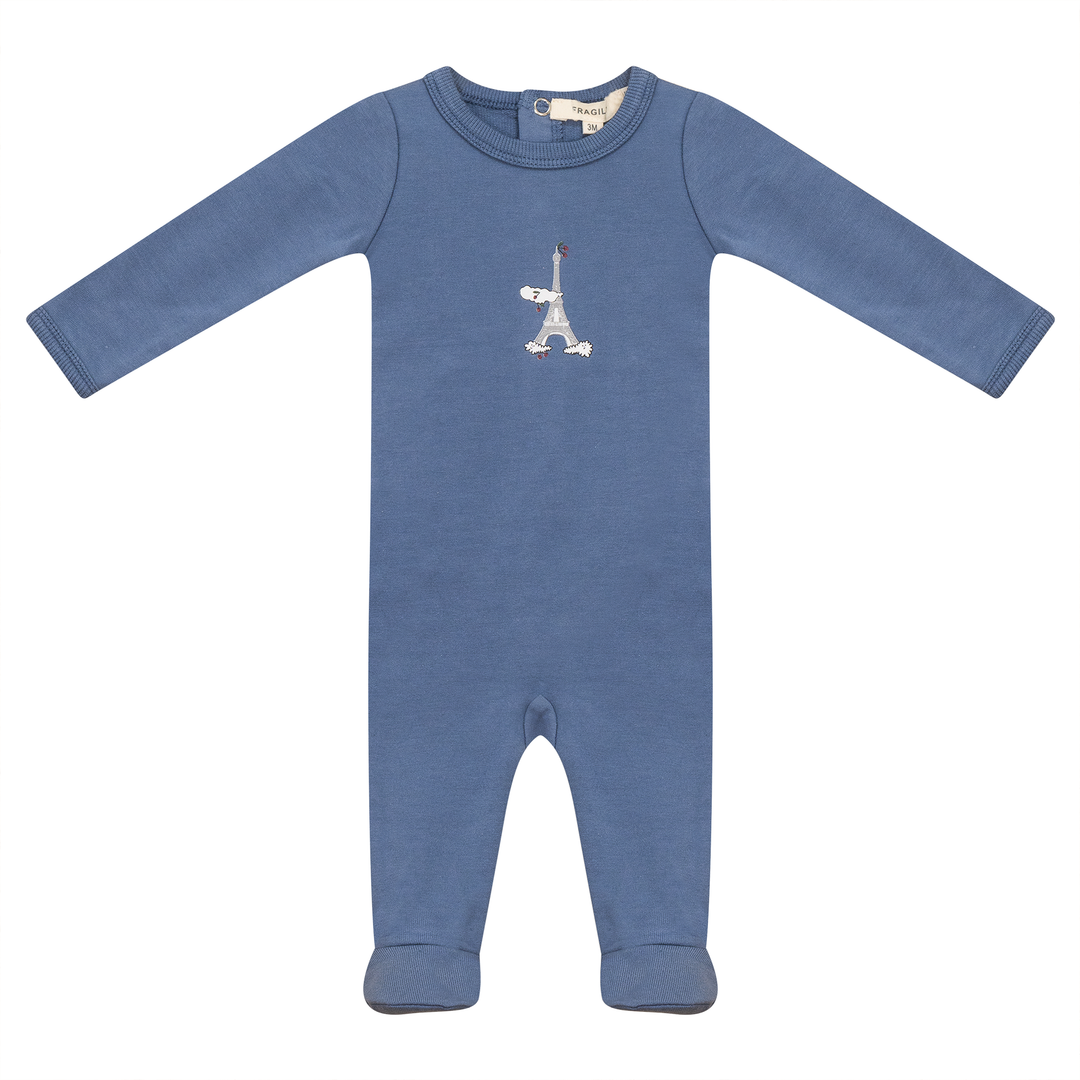Fragile True Blue Footie