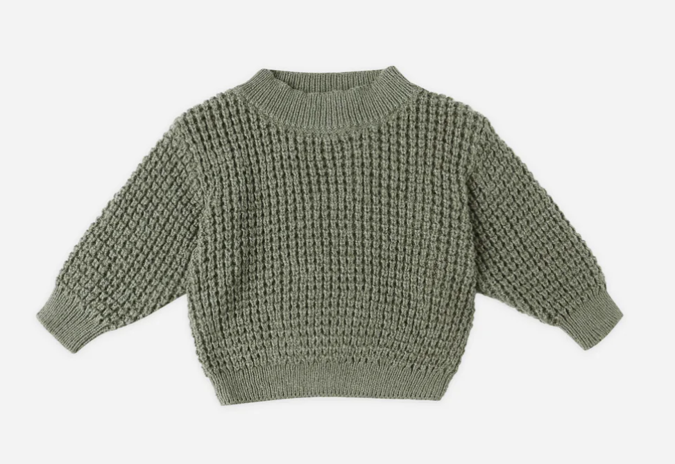Quincy Mae Forest Chunky Knit Sweater