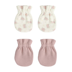 Quincy Mae Baby No Scratch Mittens Set Boutique Newborn Toddler Designer Organic Cotton Protective Accessory