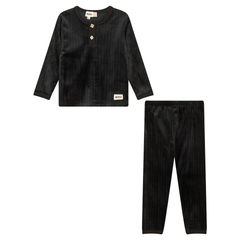 Mocha Black Boys Long Loungewear