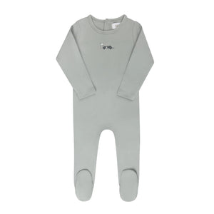 Ely's & Co Race Car Collection Footie Soft Cotton Baby Footed Onesie Race Car Print Design