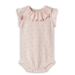 MarMar Renate Soft Cotton Baby Bodysuit Delicate Collar Design