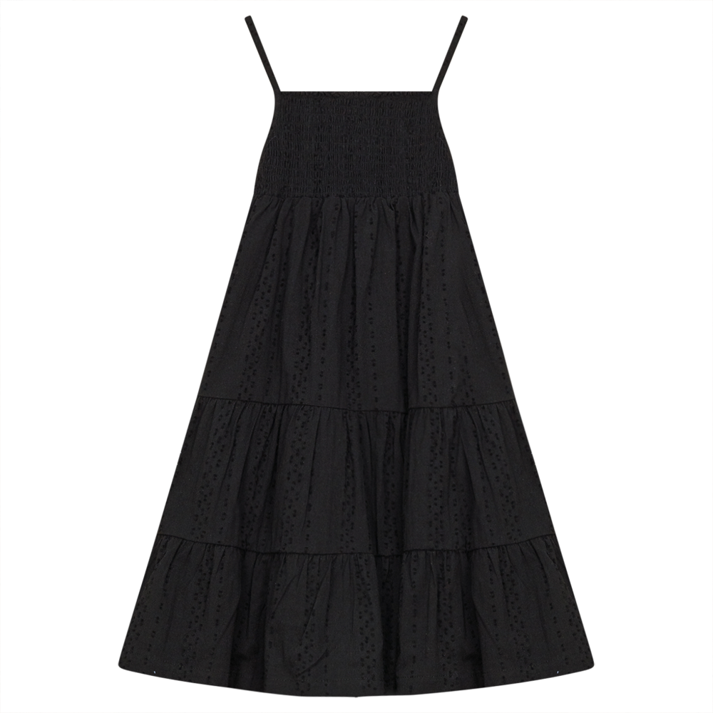 Elle & Boo Black Mid Length Tiered Jumper