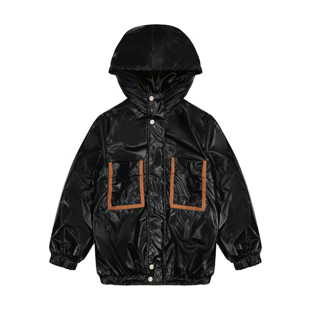 Cozy Coop Two Pocket Jacket - Blk/Luggage