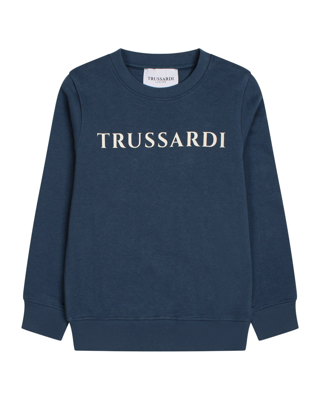 Trussardi Boys Long Sleeve Blue Sweatshirt | Stylish & Comfortable Kidswear