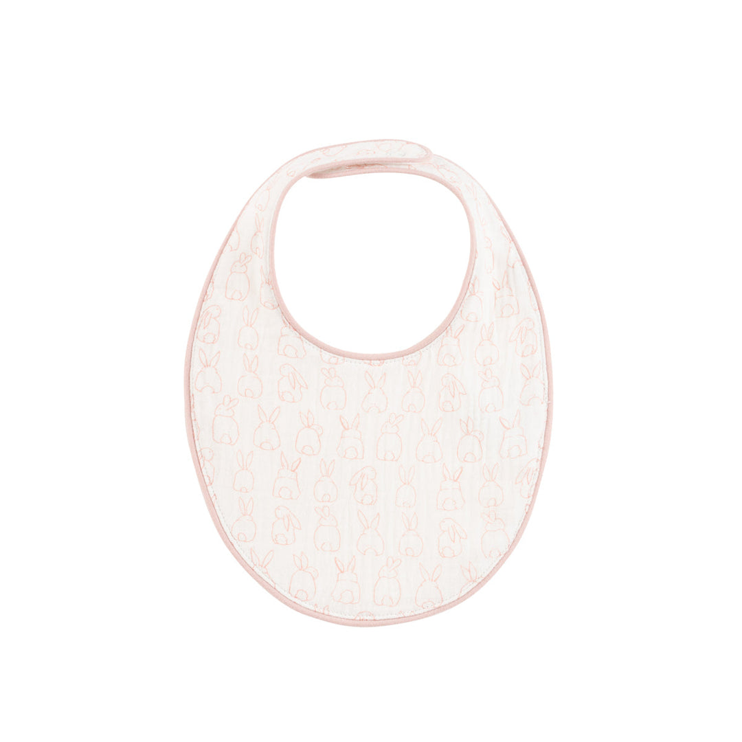 Kipp Baby Pink Bunny Bib