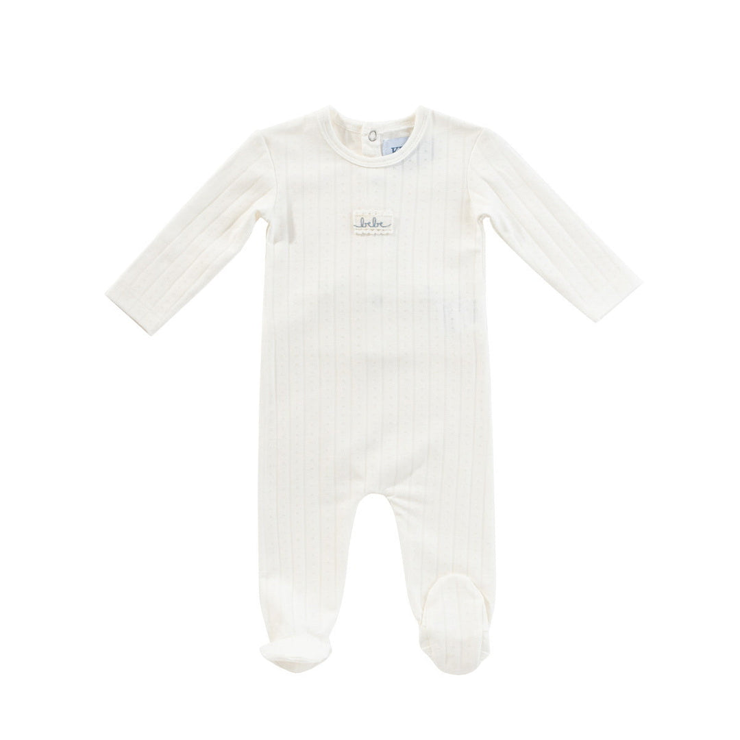 Kipp Baby Blue Pointelle Footie