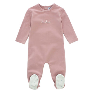 KIPP Baby Mauve Dot Romper