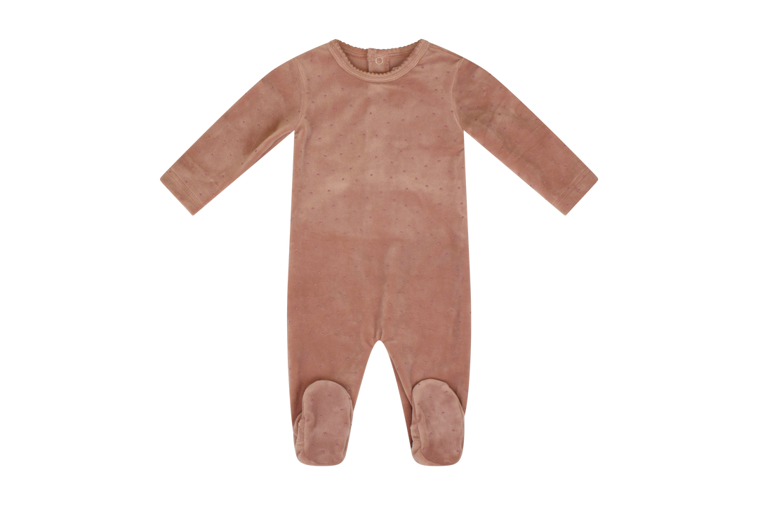 Kipp Baby Mauve Dot Footie