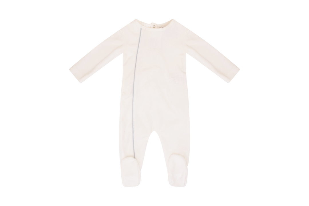 Kipp Baby Blue Piped Footie