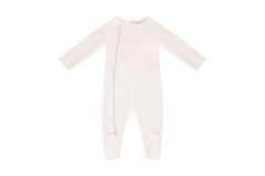 Kipp Baby Blue Piped Footie