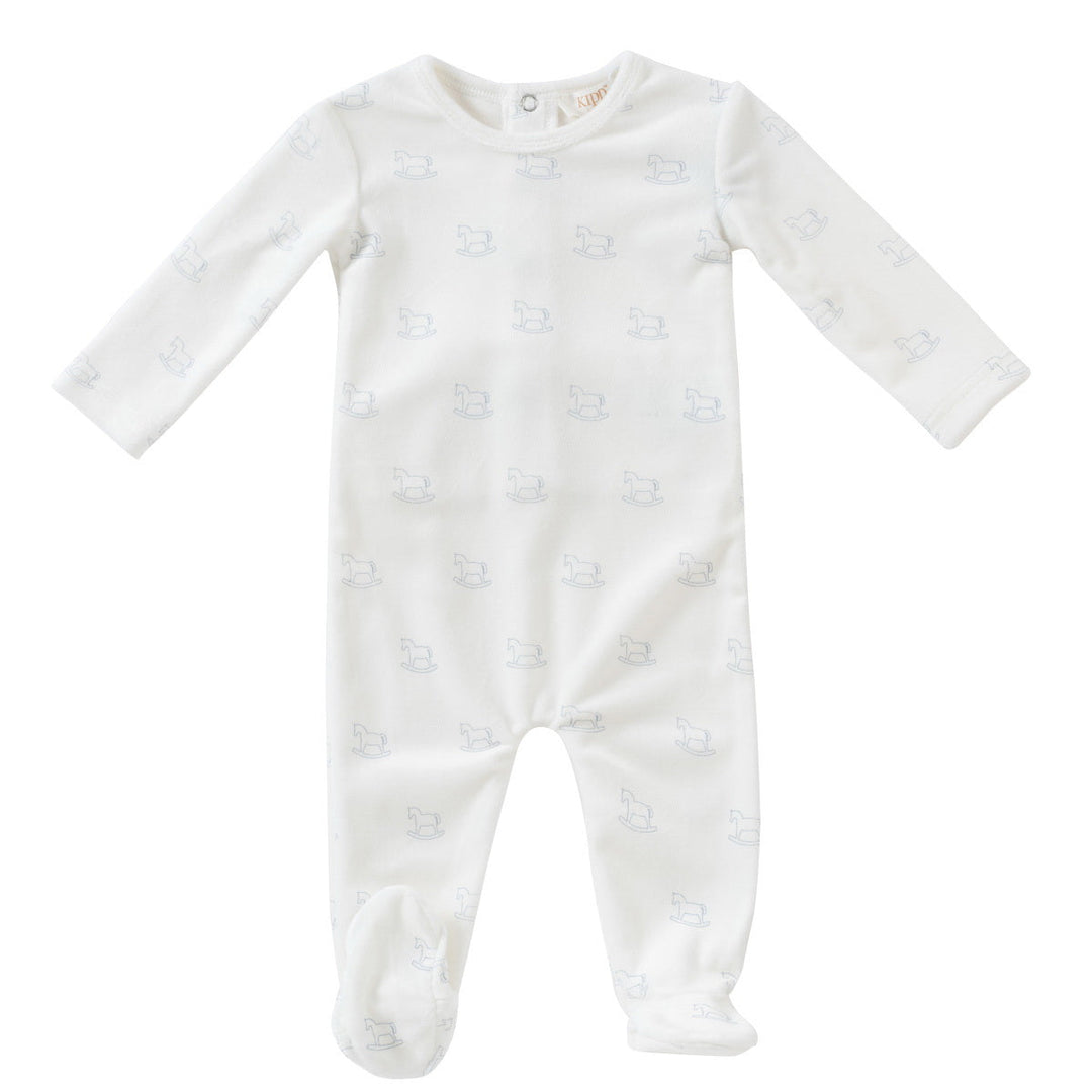 Kipp Baby Blue Rocking Horse Footie