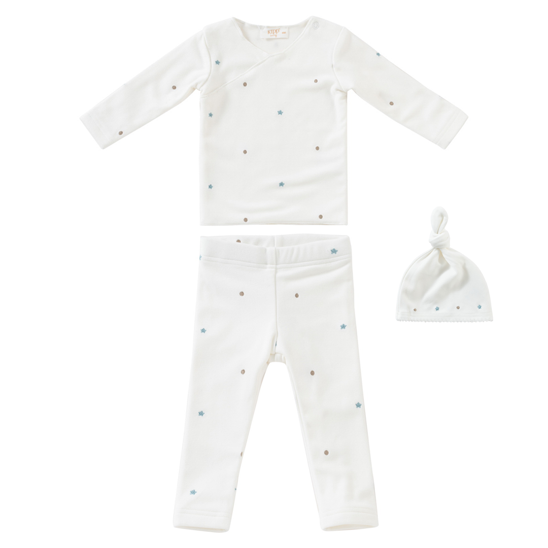 Kipp Baby Sage Fleece Star Set + Hat