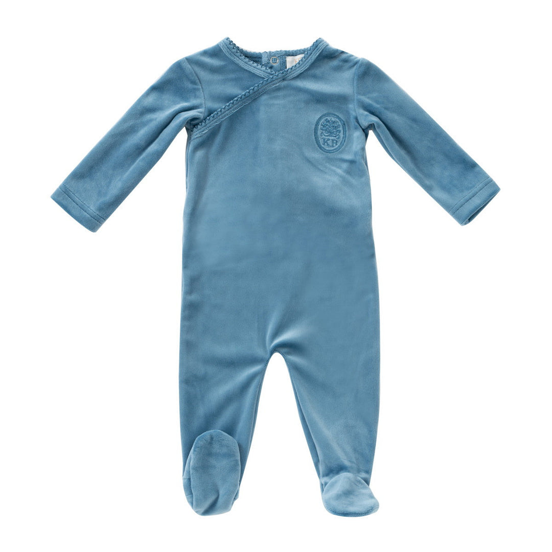 Kipp Baby Blue Embroidered Footie