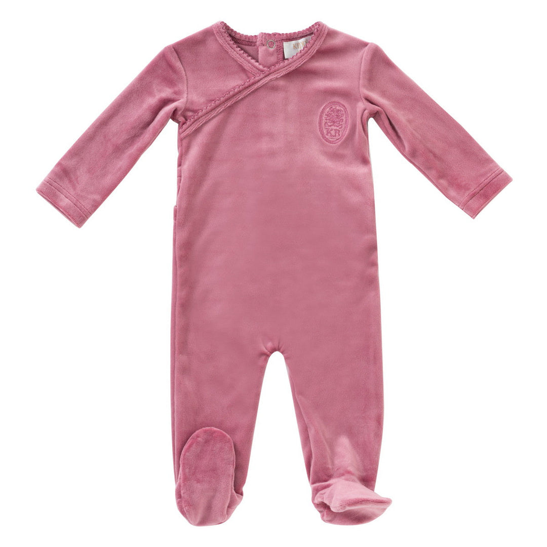 Kipp Baby Rose Embroidered Footie