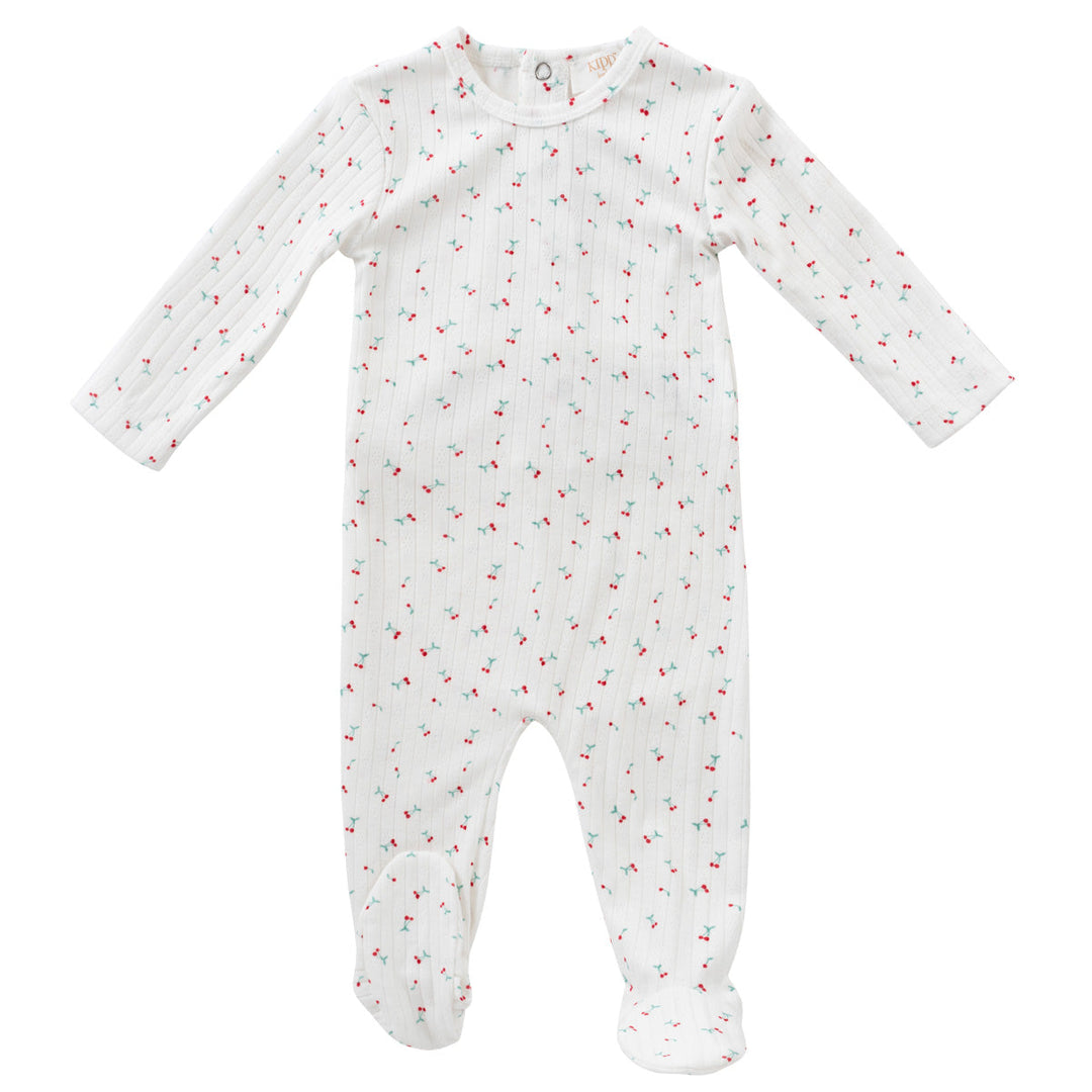 Kipp Baby White Cherry Footie