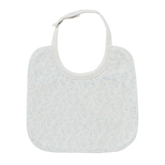 Kipp Baby White Blue Tulip Bib