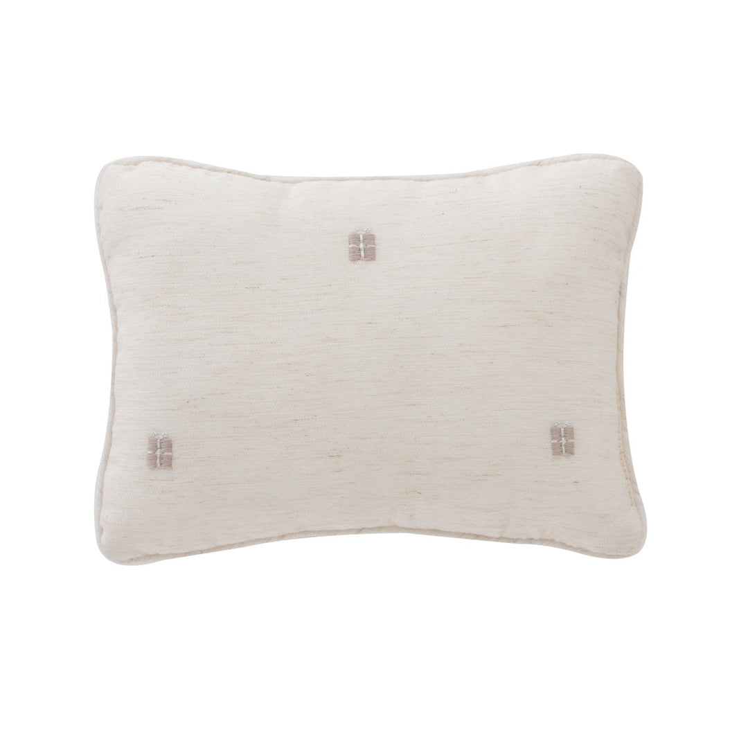 Kipp Baby White Gift Box Mini Linen Throw Pillow