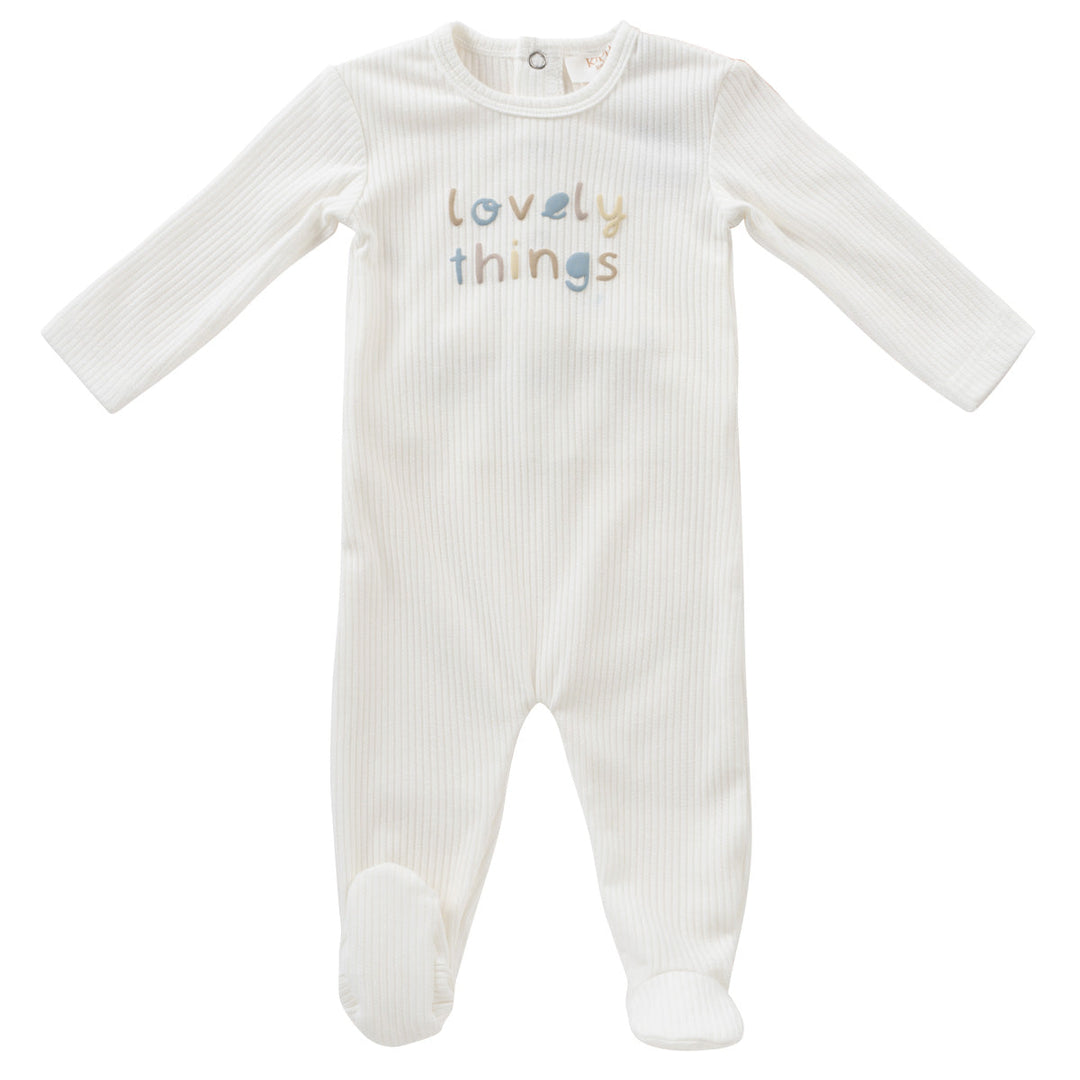 Kipp Baby White Lovely Things Footie
