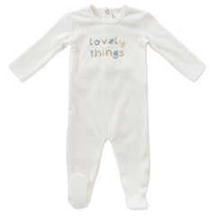 Kipp Baby White Lovely Things Footie