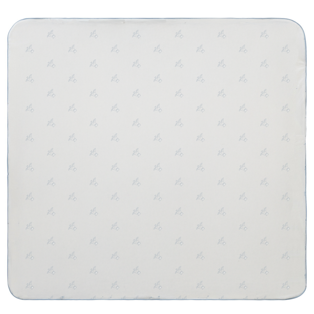 Kipp Baby Blue Flying Feathers Pattern Blanket