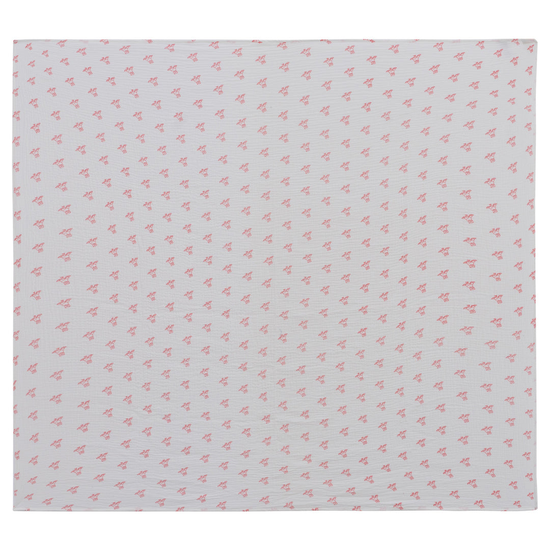 Kipp Baby Red Flying Feathers Pattern Swaddle