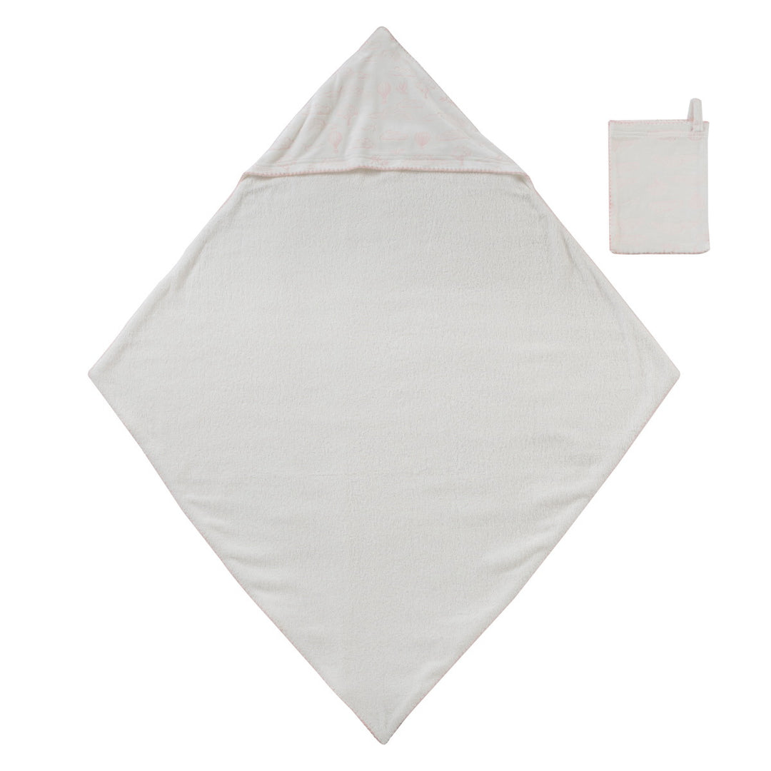 Kipp Baby Pink Cloud Nine Towel + Mitt Set