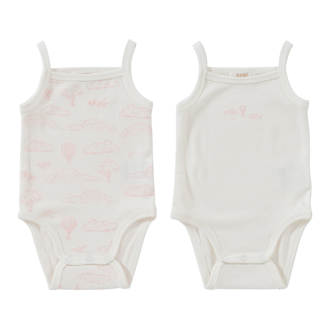 Kipp Pink Cloud Nine Onesies set of 2