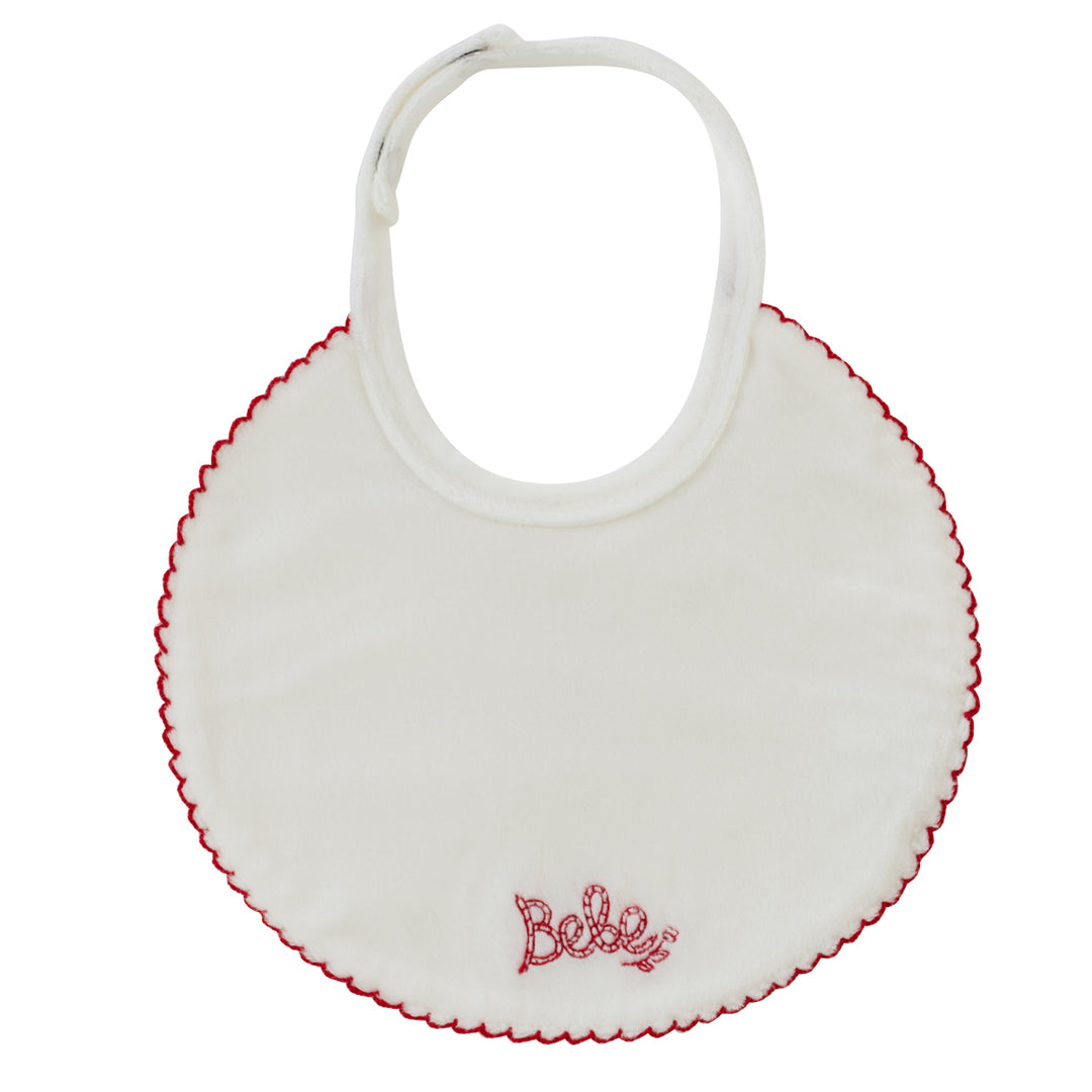 Kipp Baby White Red Bebe Bib