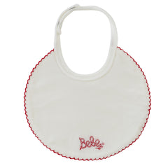 Kipp Baby White Red Bebe Bib