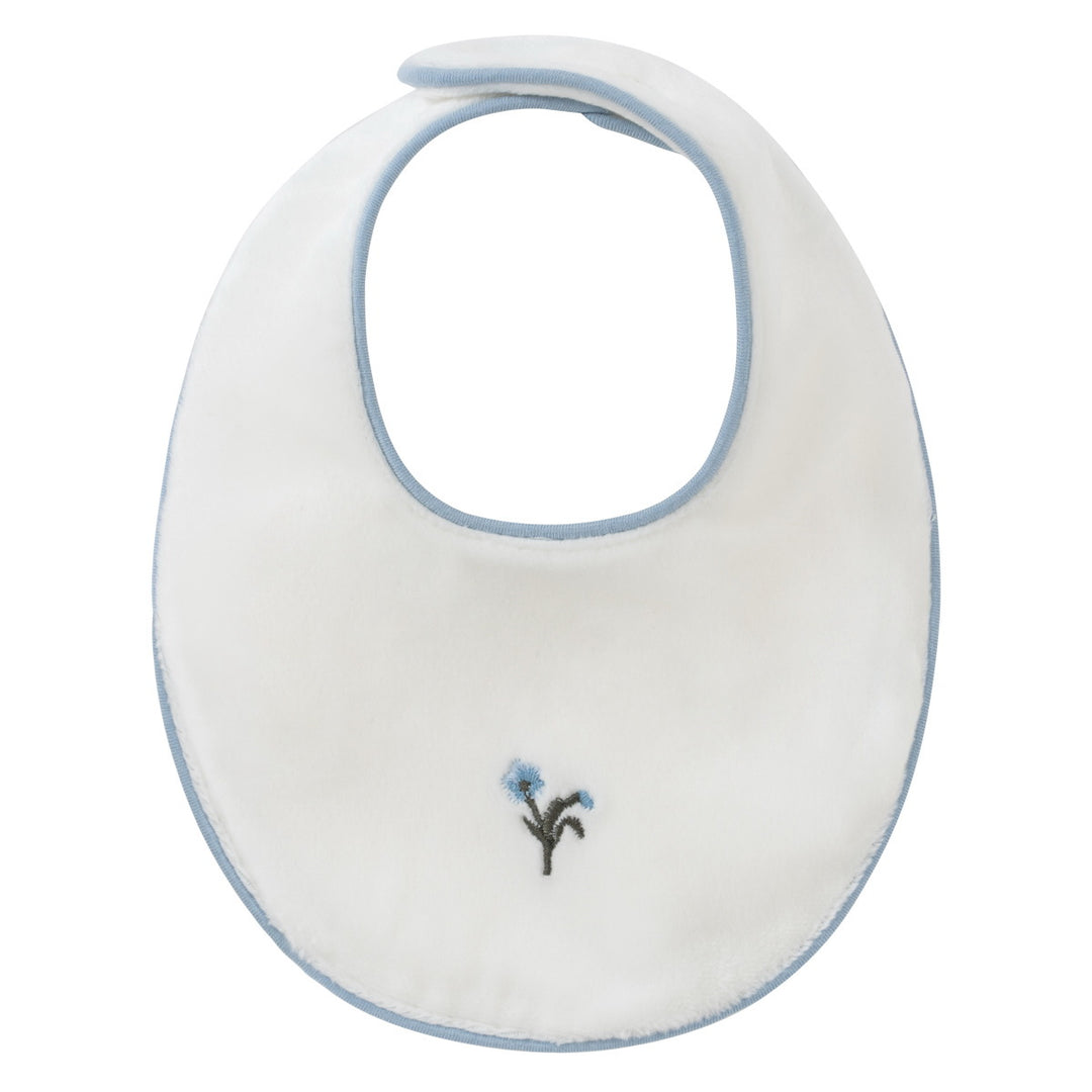Kipp Baby White Blue Lil Blooms Bib