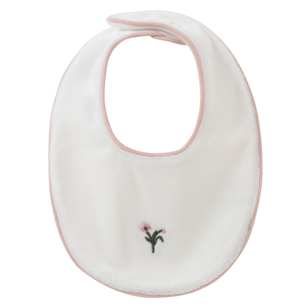 Kipp Baby White Pink Lil Blooms Bib