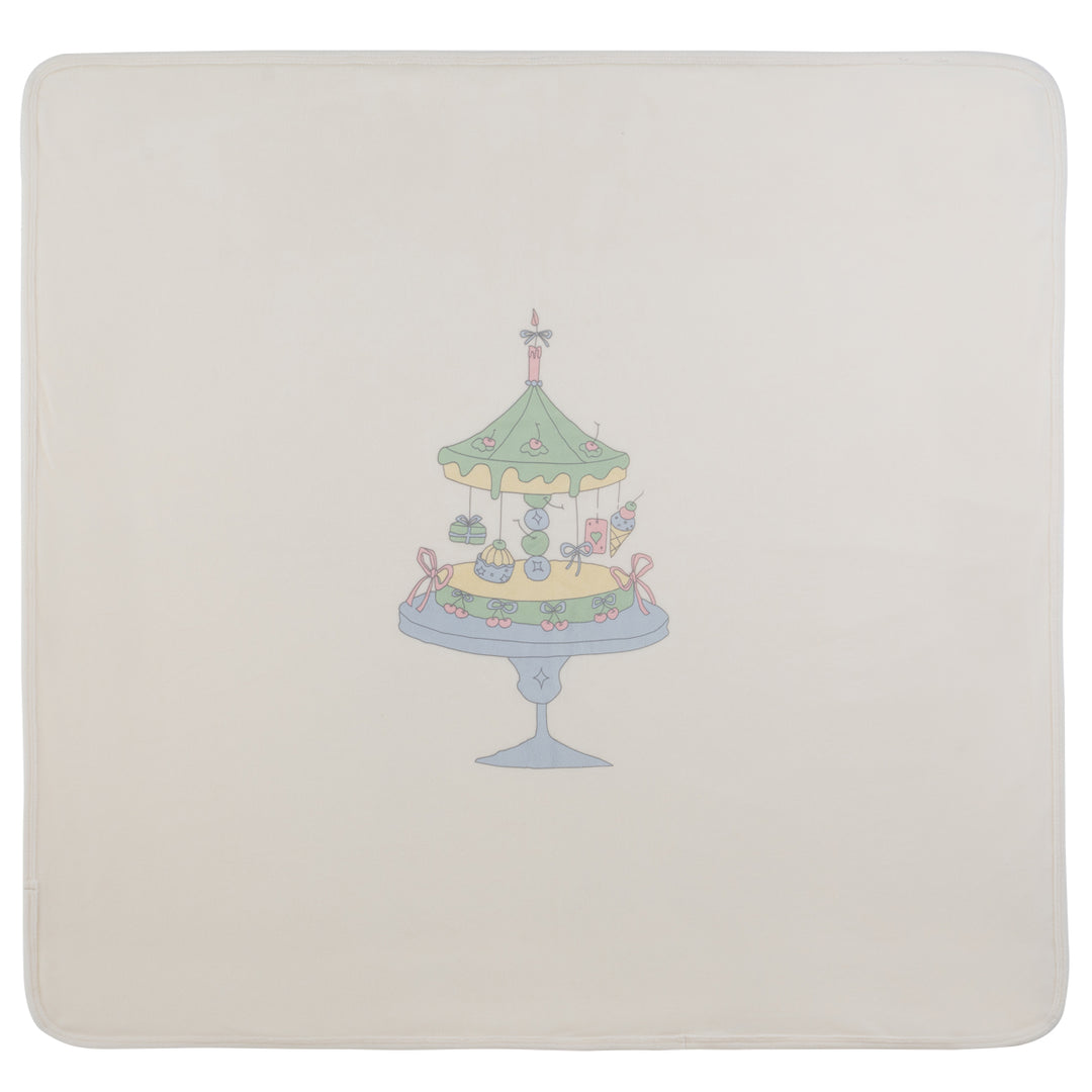 Kipp Baby White/Blue Party Cake Blanket