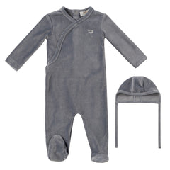 Kipp Baby Blue Tiny Miracle Footie + Bonnet