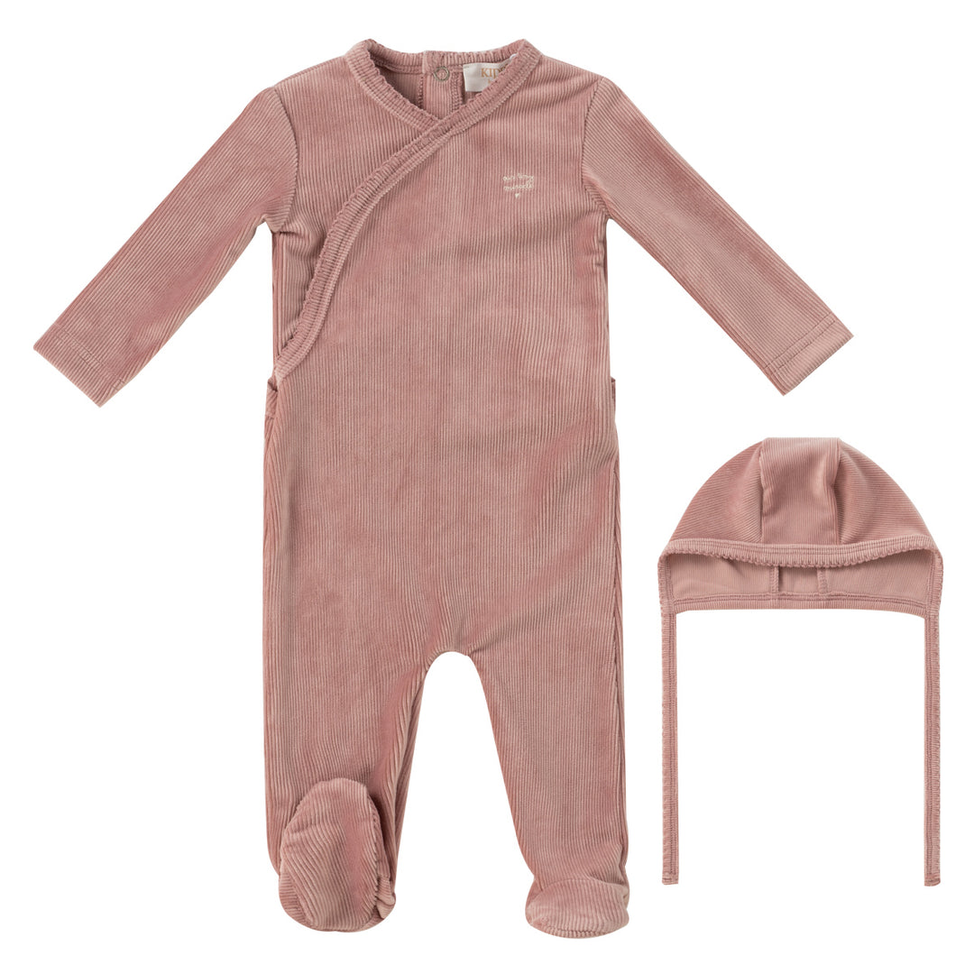 Kipp Baby Pink Tiny Miracle Footie + Bonnet