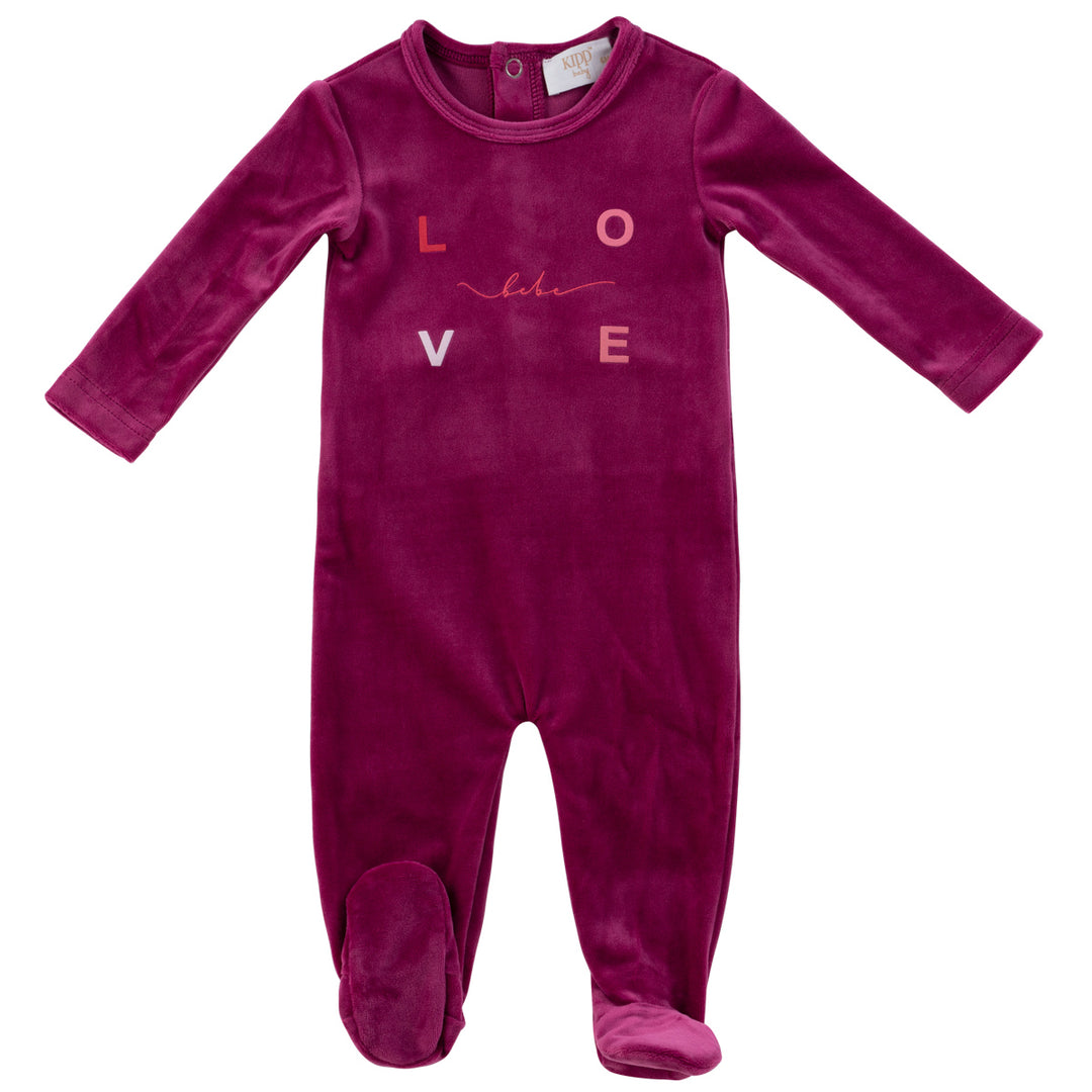 Kipp Baby Pink Love Footie