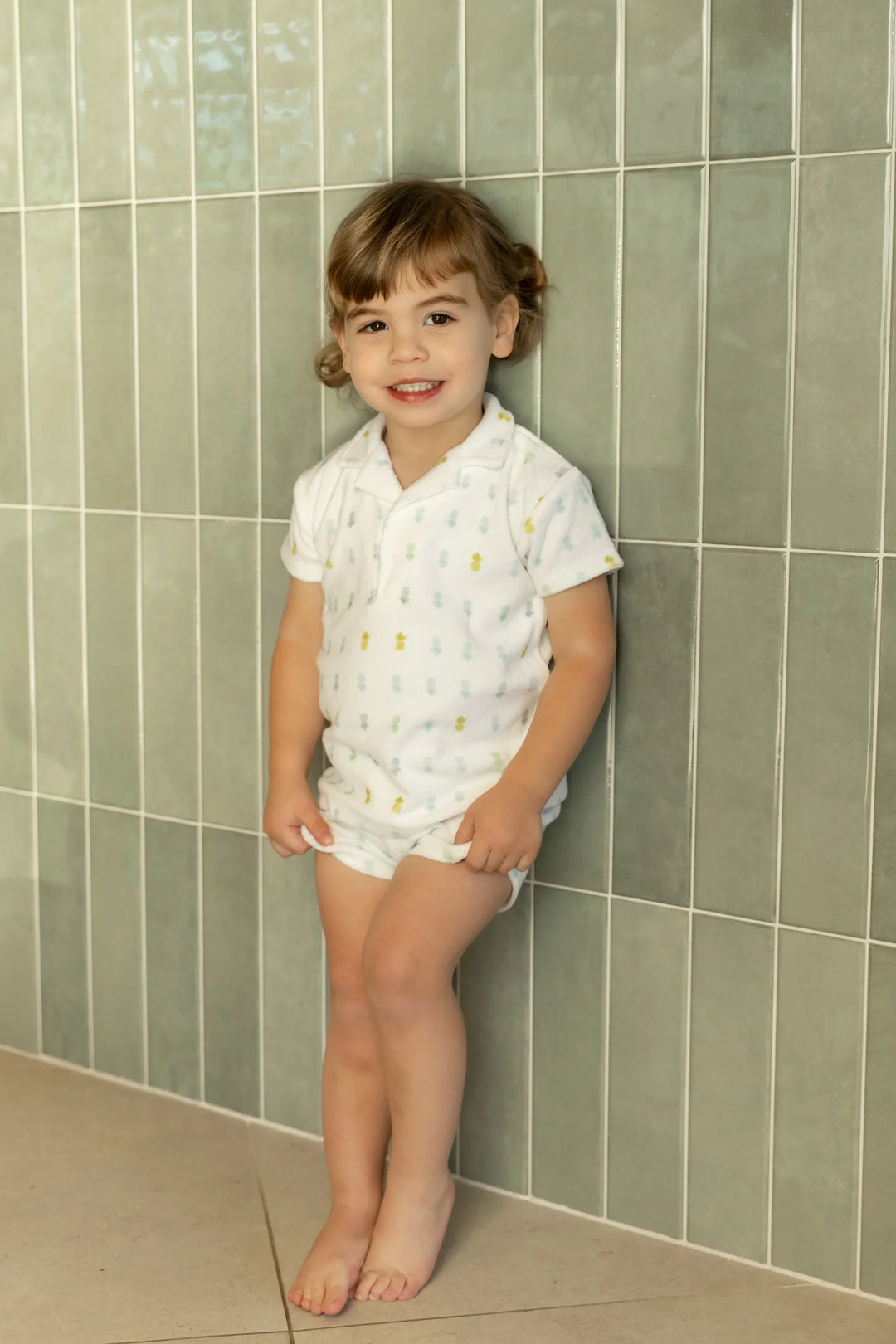 Bee & Dee Boys Terry Pineapple 2 Pc Set