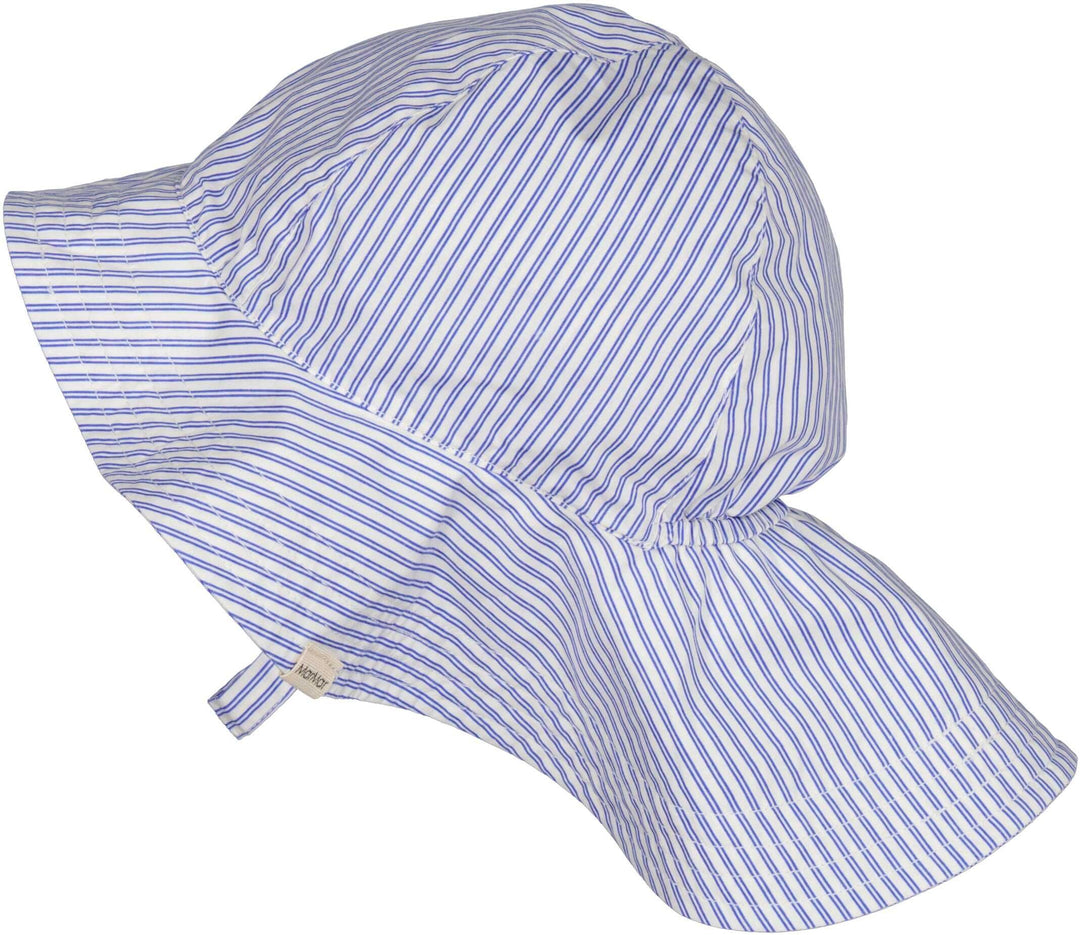 MarMar Bolich Blue Stripes Alba Baby Long Sunhat