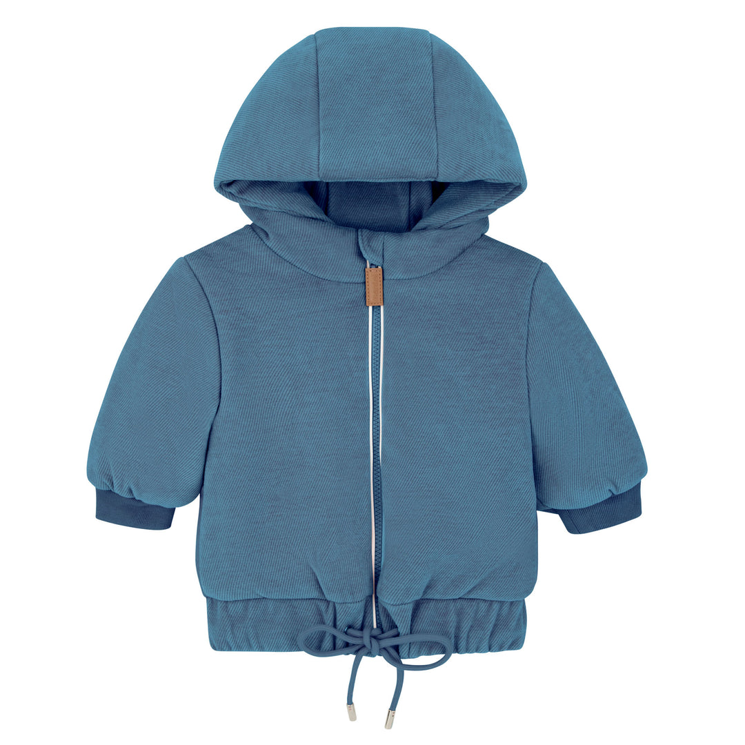 Mantel Blue Velour Winter Bomber Jacket